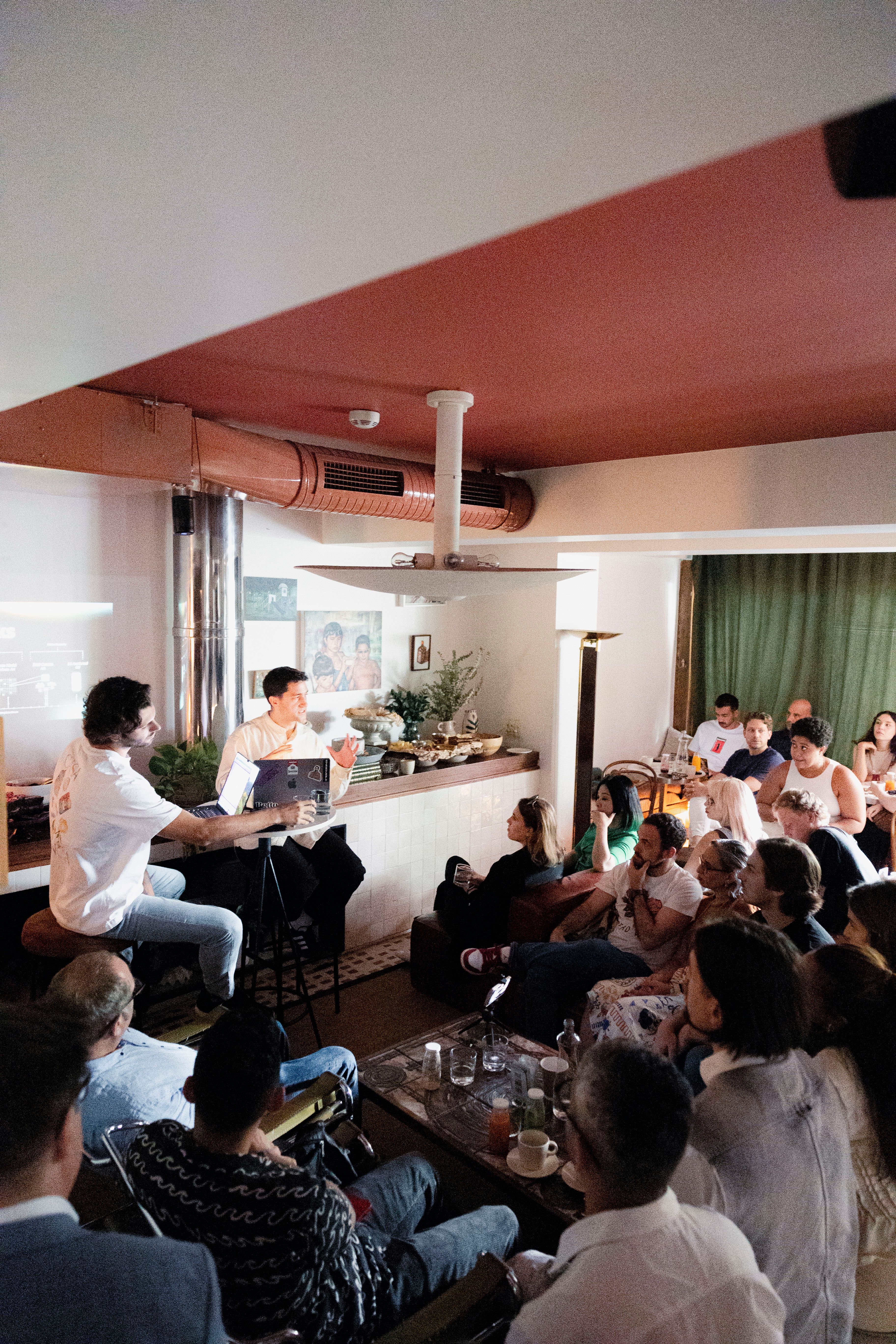 Simon Hudson presenting Botto at Silk Road Chapter 01 Istanbul 2024