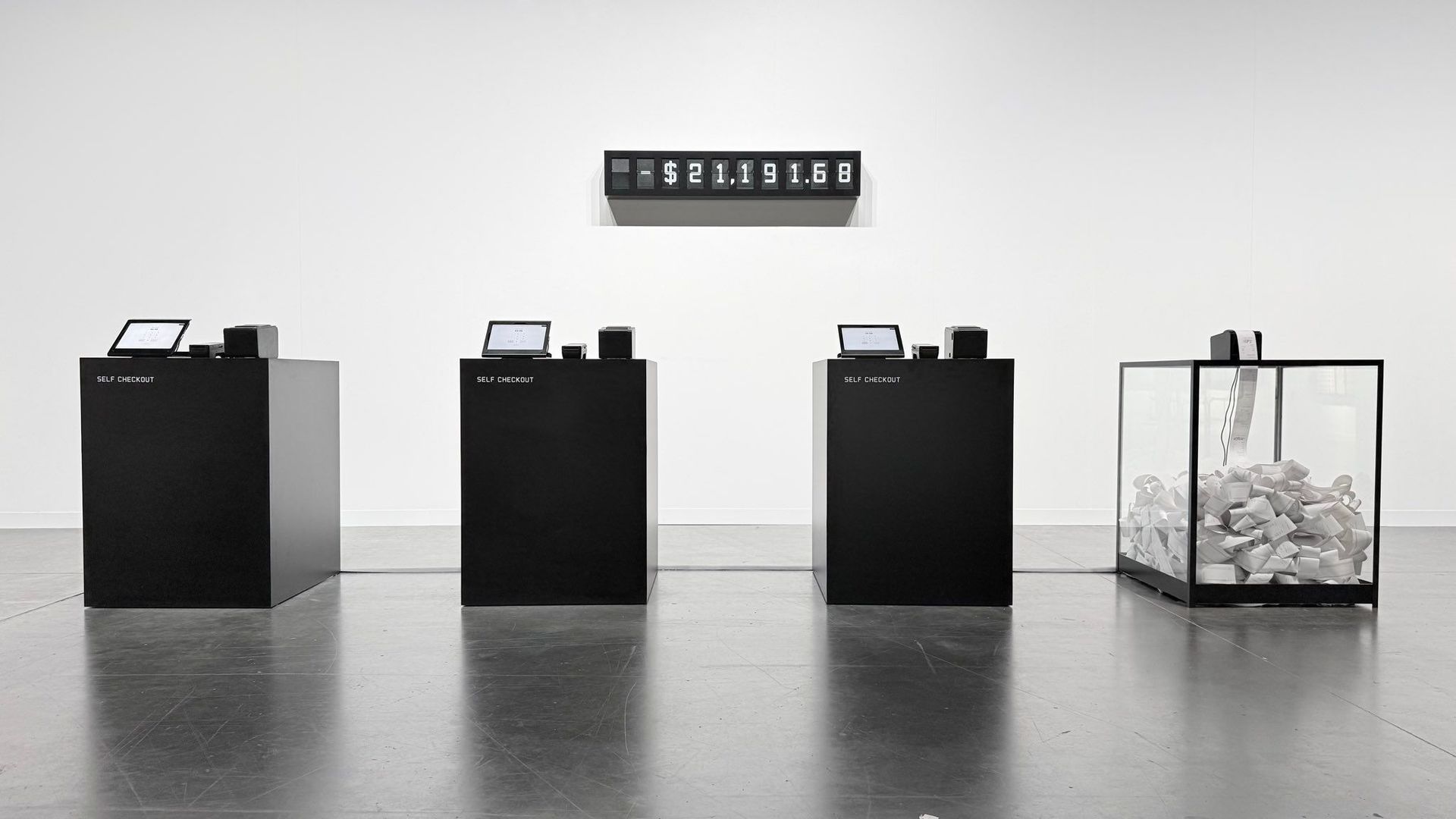 Self Checkout Jack Butcher art installation Art Basel Miami